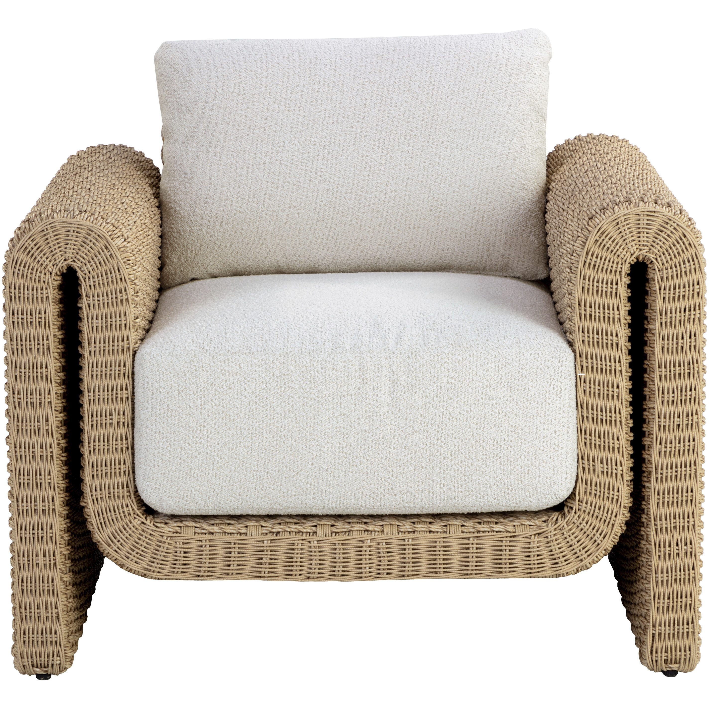 Tibi Natural / Louis Cream Outdoor Lounge Chair